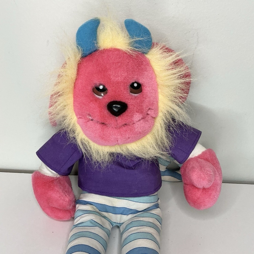 Vintage 1994 SUGAR‎ LOAF Creations Plush Monkey Freaky Friends Line 19" Striped